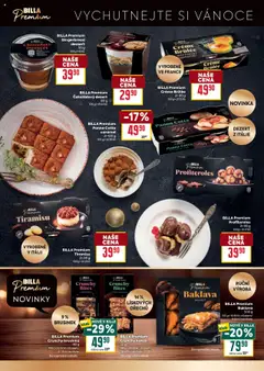 Náhled letáku Billa leták - Premium od 22.10.2025 | Strana: 10 | Produkty: Profiteroles, Tiramisu, Panna cotta, Crème brûlée