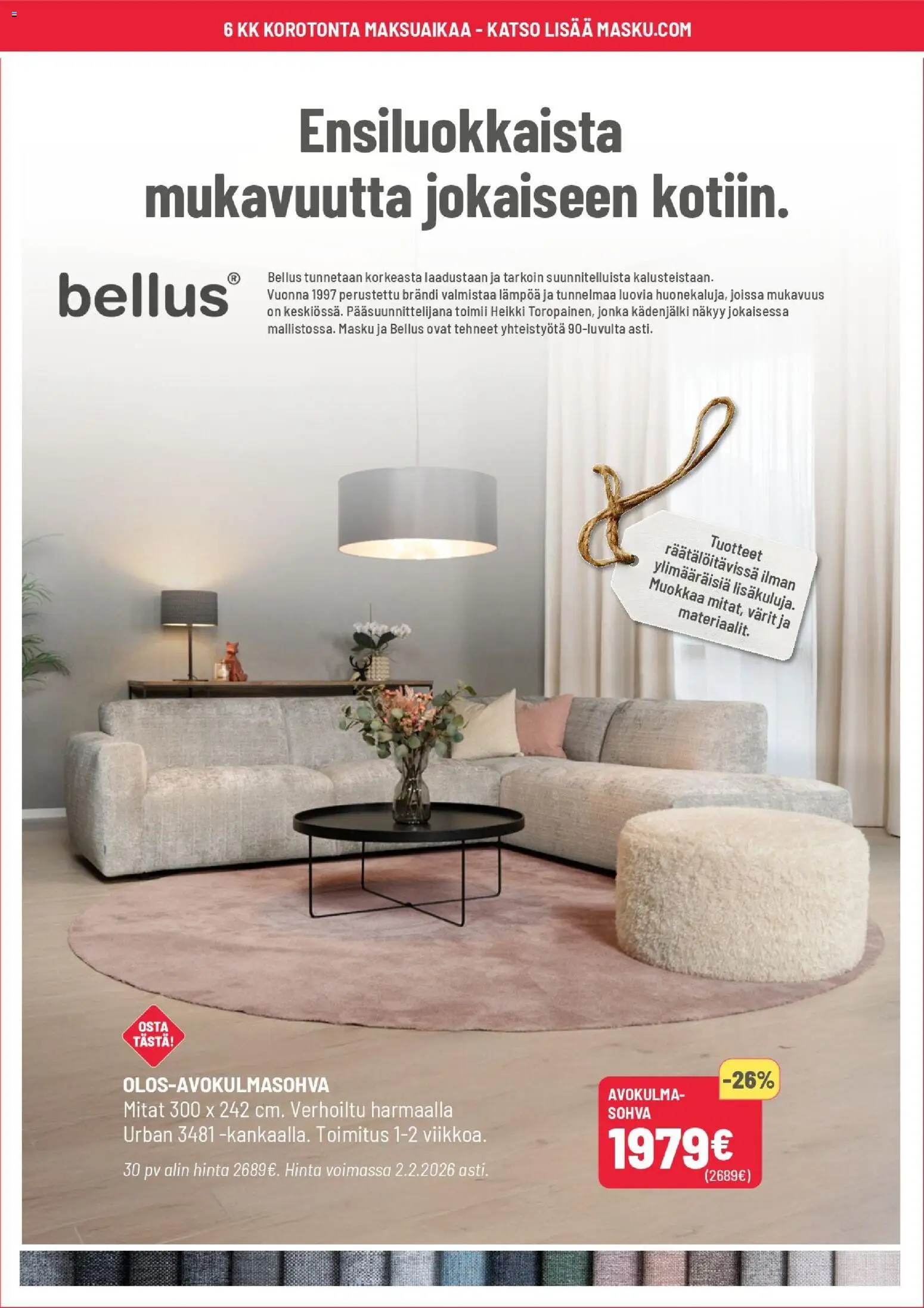 Masku tarjoukset – voimassa 27.01.2026 alkaen | Sivu: 8 | Tuotteet: Sohva