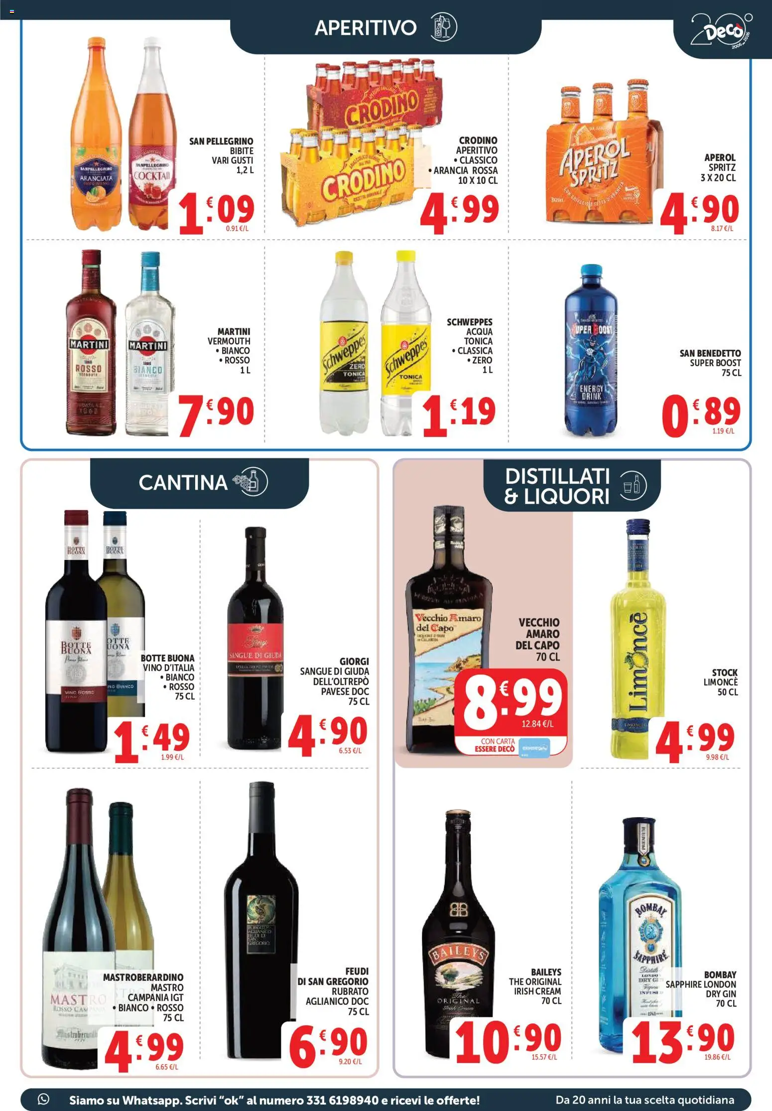 Volantino Decò del 27.03.2026 | Pagina: 25 | Prodotti: Gin, Acqua, Bibite, Arancia