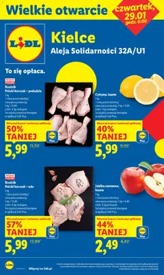 Pogląd oferty "Lidl Gazetka - Wielkie otwarcie w Kielcach" - ważna od 29.01.2026