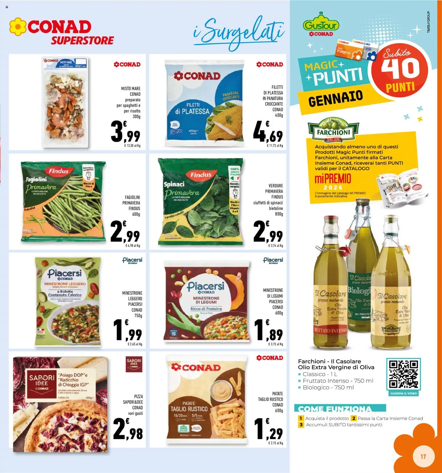 Volantino Conad del 03.01.2026 | Pagina: 17 | Prodotti: Minestrone, Verdure, Olio, Olio extra vergine