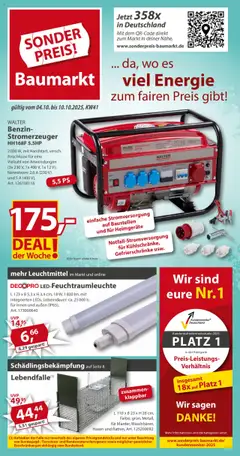 Sonderpreis Baumarkt Prospekt 	 ab 04.10.2025 gültig