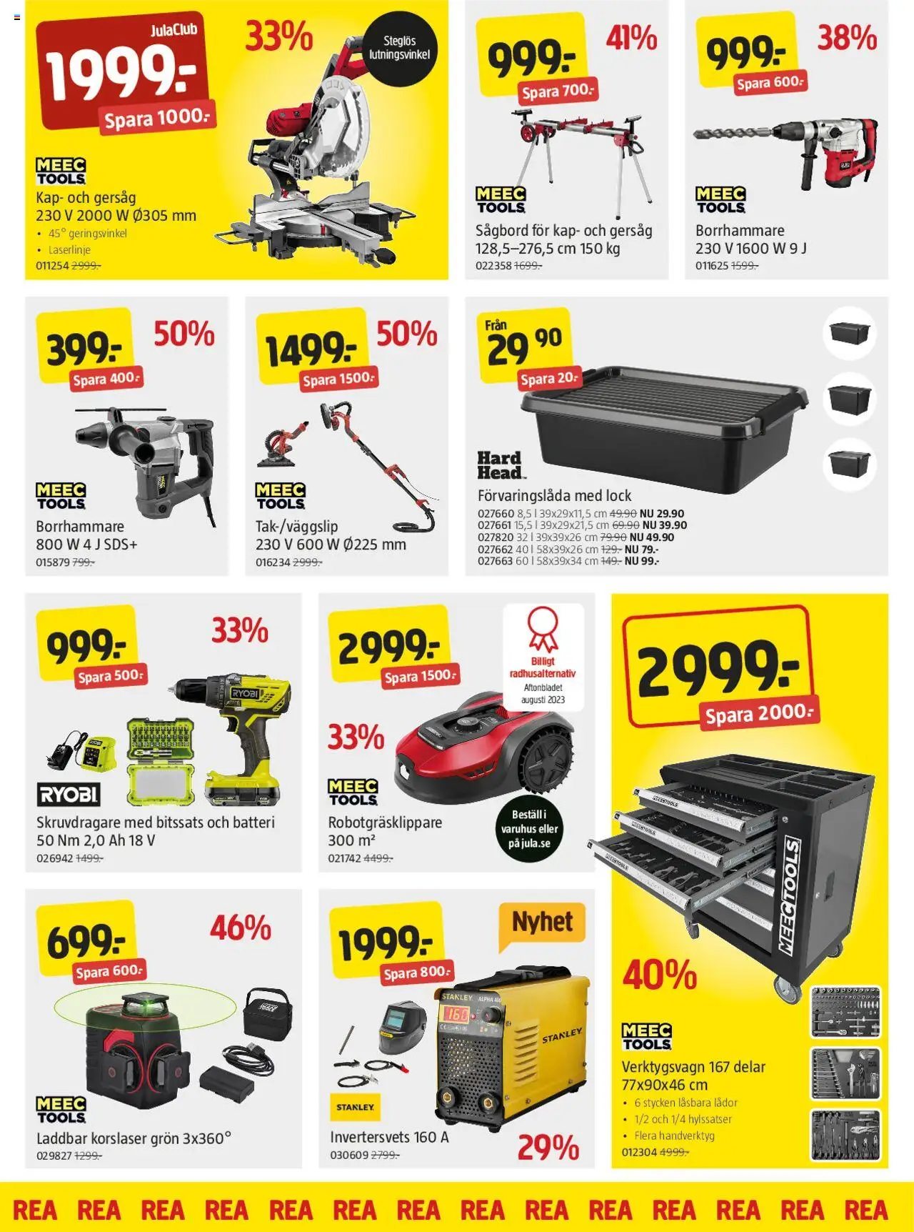 Jula reklamblad aktuell från 07.08.2025 | Sida: 2 | Produkter: Robotgräsklippare, Skruvdragare, Batteri