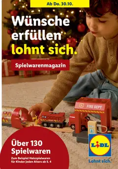 Lidl Aktionen Spielwarenmagazin ab 30.10.2025 gültig