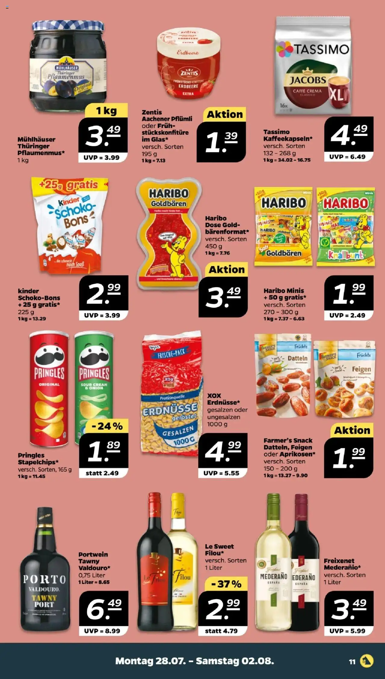 Netto Prospekt 	 - gültig ab dem 28.07.2025 | Seite: 11 | Produkte: Erdnüsse, Freixenet, Pringles, Tassimo
