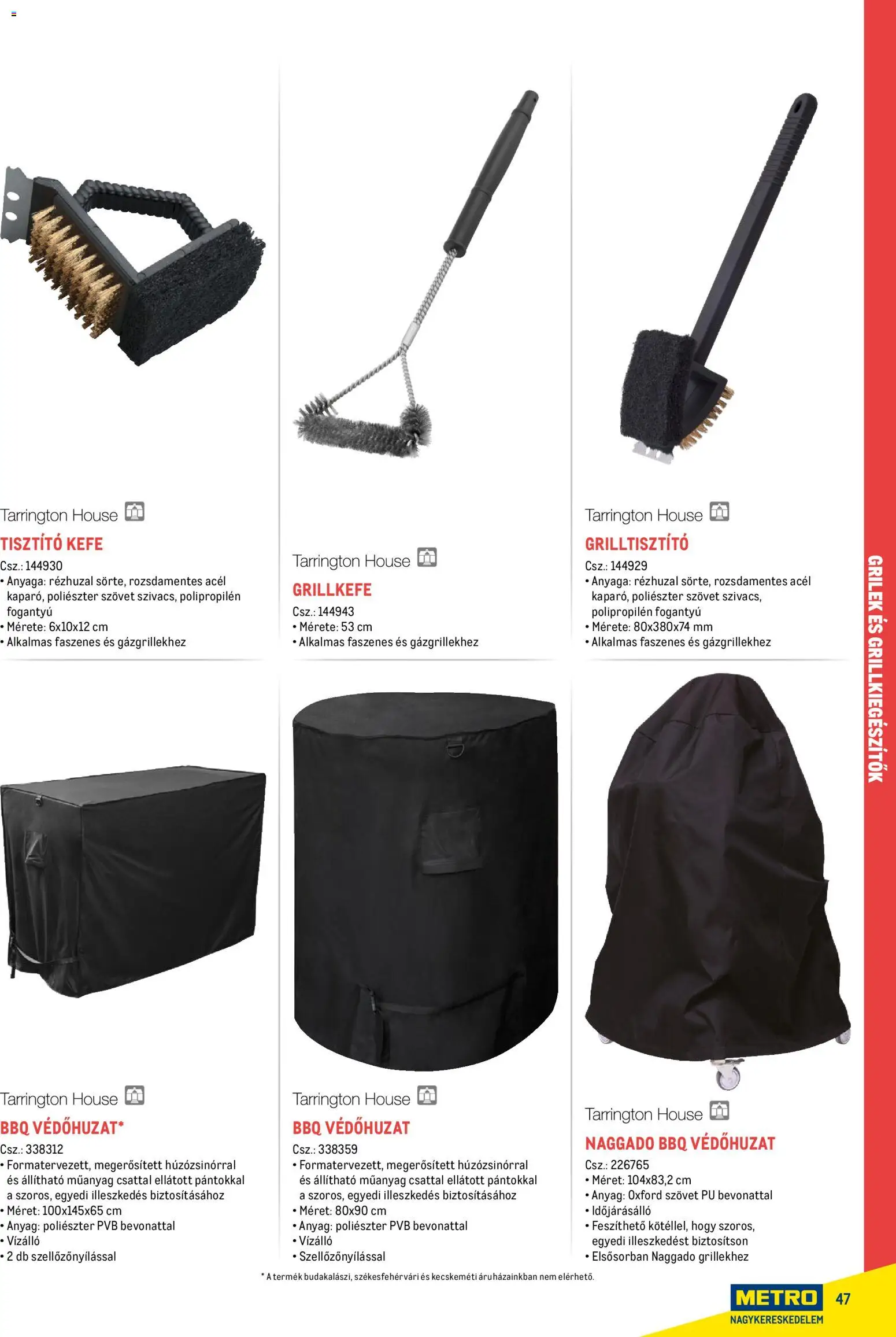 Metro akciós ujság - amely érvényes a következő dátumtól: 16.02.2026 | Oldal: 47 | Termékek: Kefe