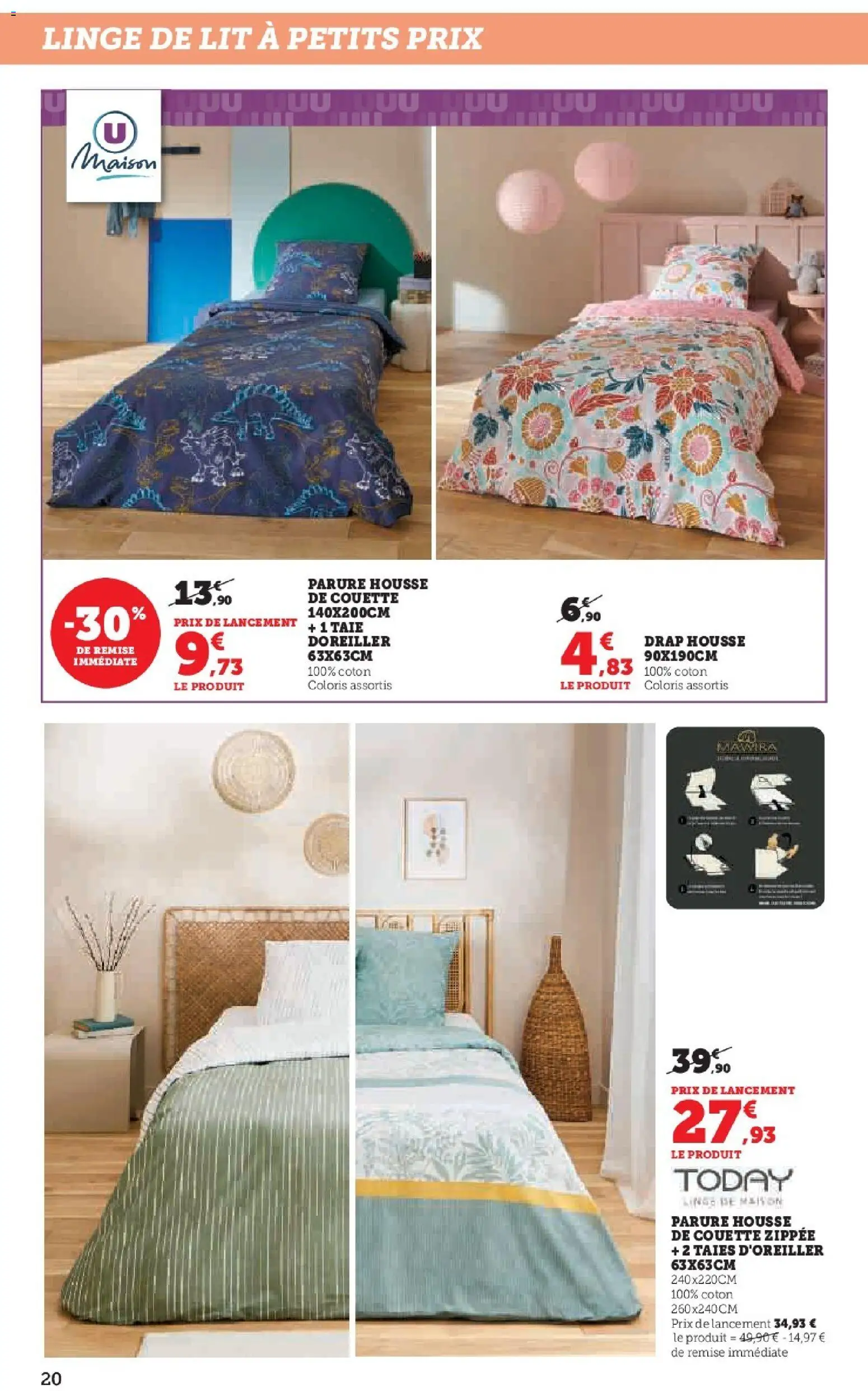 {H1} | Page: 20 | Produits: Coton, Lit, Housse de couette, Couette