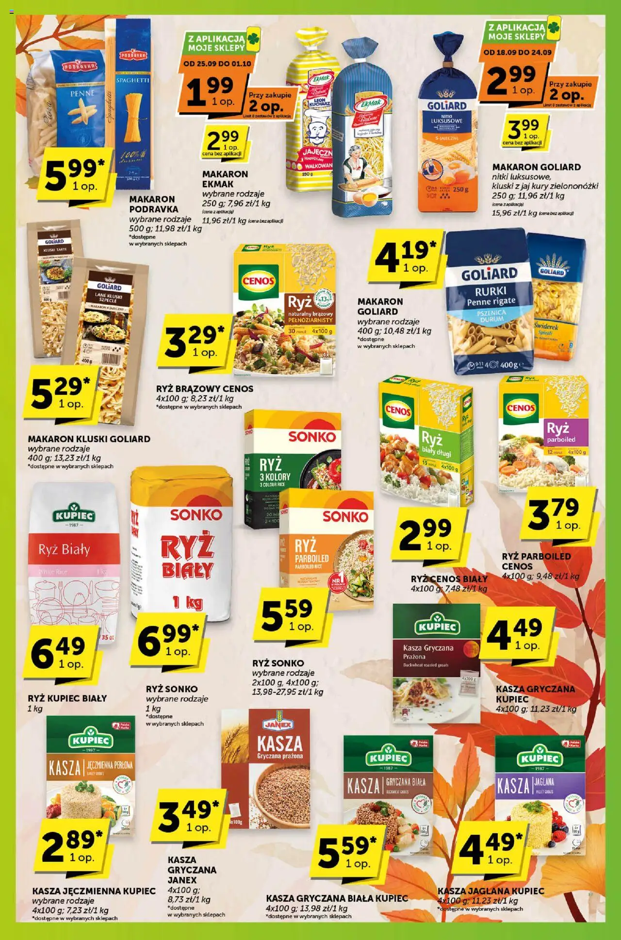 Groszek Gazetka - Sprawdź, co więcej od 18.09.2025 | Strona: 4 | Produkty: Kasza, Kasza gryczana, Makaron, Kasza jaglana