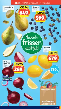 ÁFONYA, 150 g blueberries - amely érvényes a következő dátumtól: 06.11.2025 | Oldal: 37