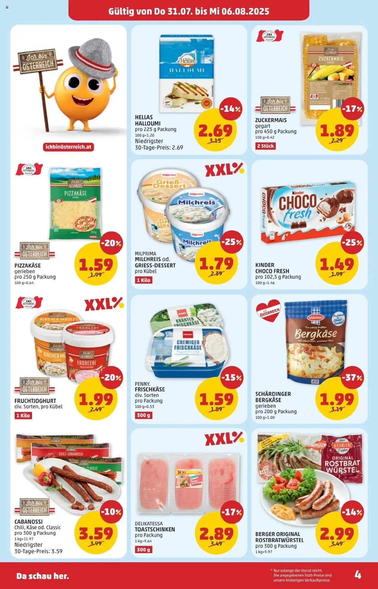 Penny Markt - Eröffnung in 1120 Wien gültig ab 31.07.2025 | Seite: 4 | Produkte: Chili, Käse