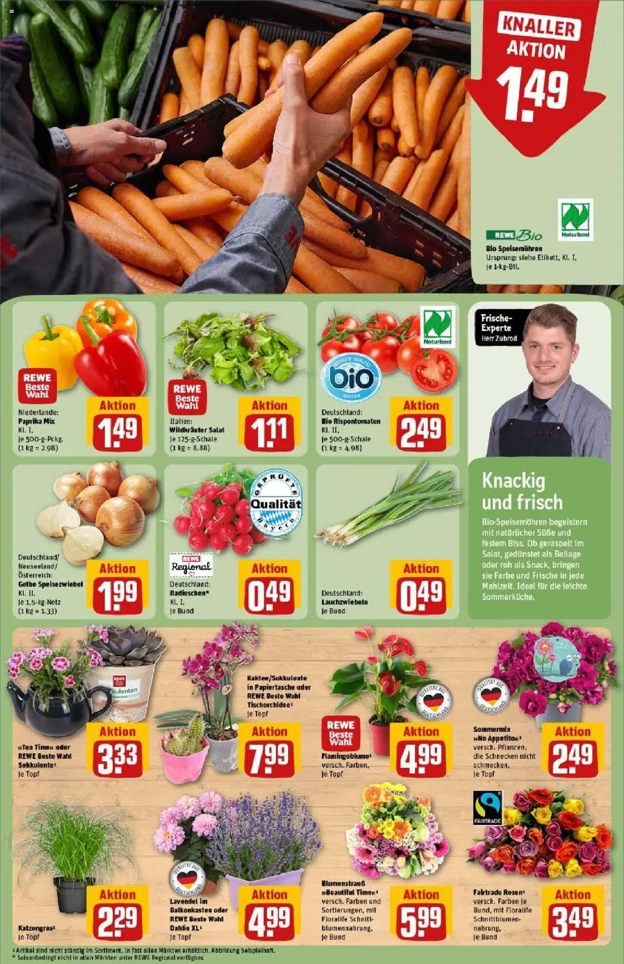Rewe prospekt Dachau	 - gültig ab dem 29.06.2025 | Seite: 9 | Produkte: Paprika, Lavendel, Salat