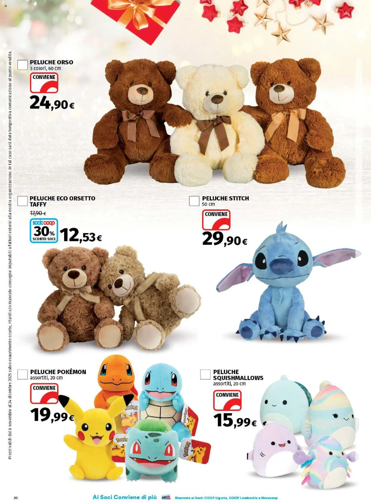 Volantino Ipercoop del 06.11.2025 | Pagina: 20 | Prodotti: Peluche, Data