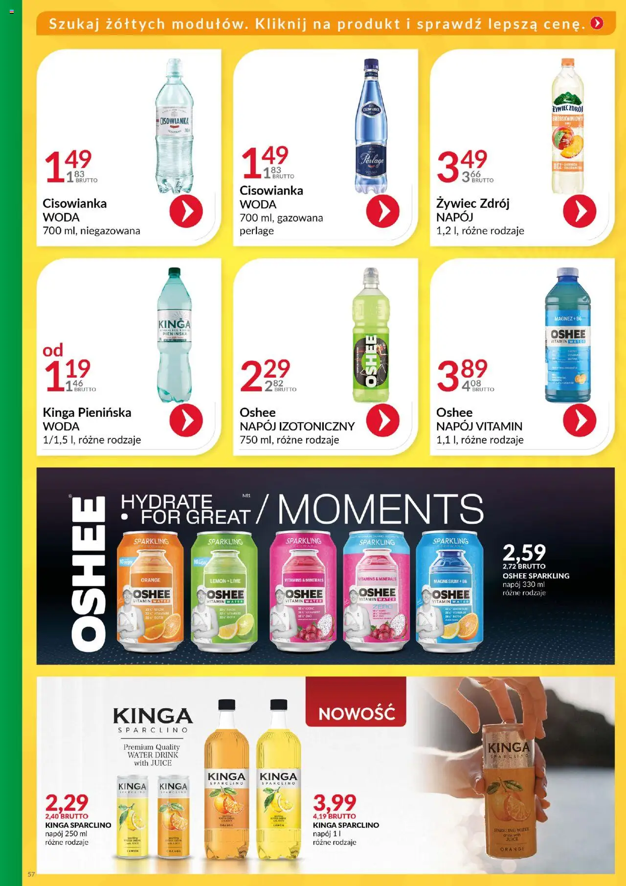Eurocash Gazetka - Katalog Artykułów Spożywczych od 01.06.2025 | Strona: 57 | Produkty: Woda żywiec, Woda