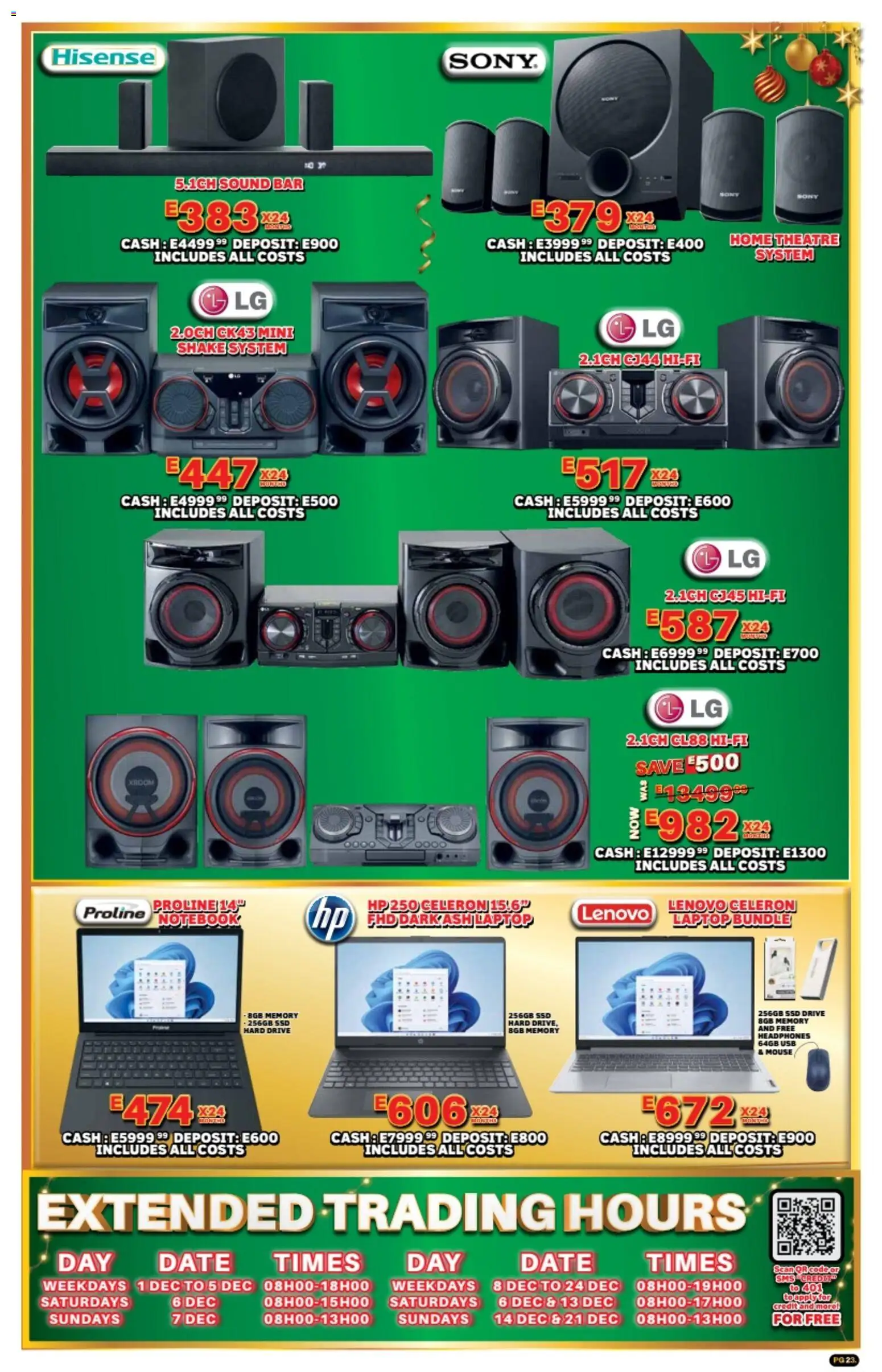 New Lewis Stores catalogue – valid from 10.11.2025 | Page: 23 | Products: Notebook, USB, Laptop, Hard drive