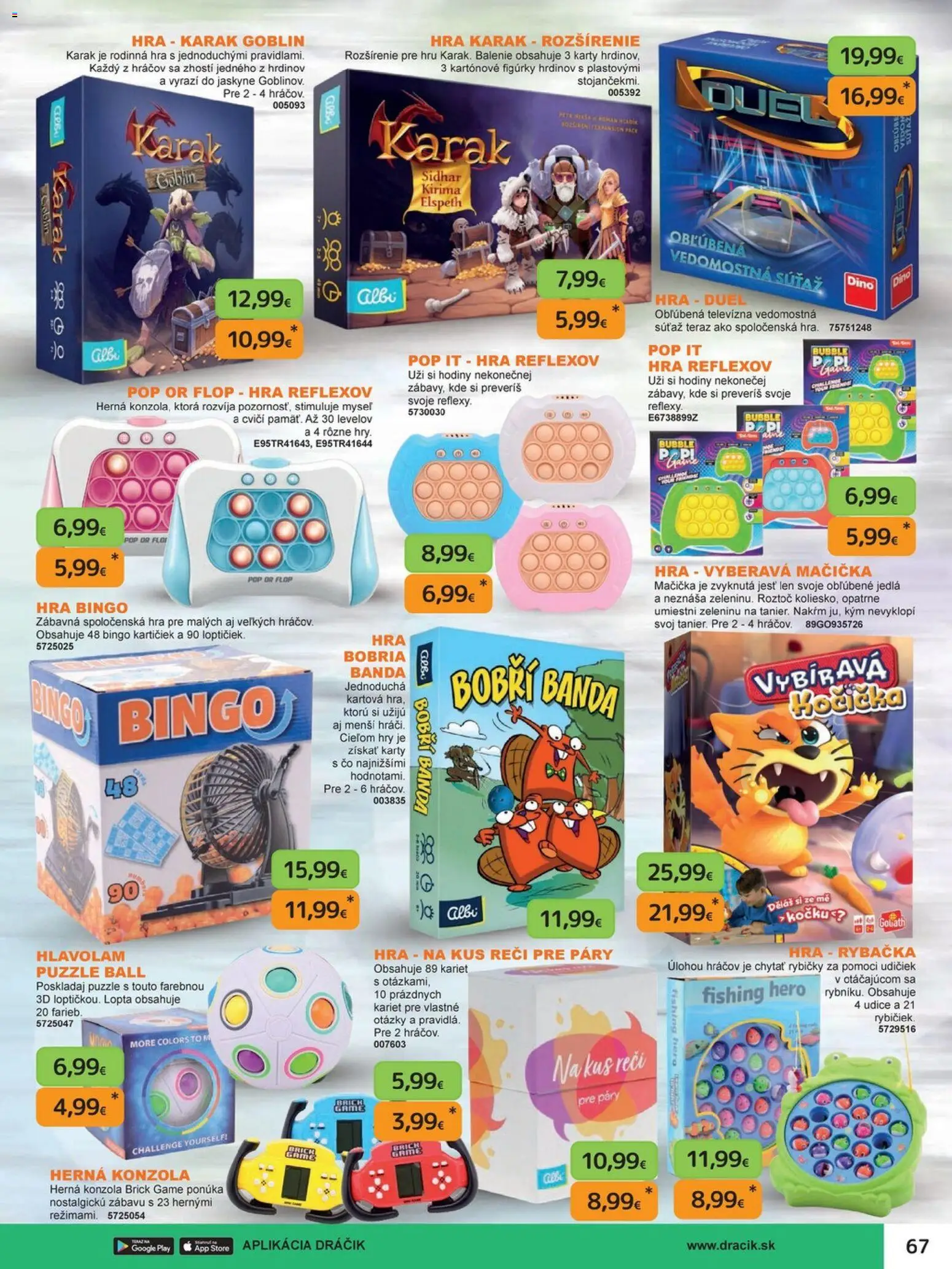 Nové Dráčik akcie – leták je platný od 03.10.2025 | Strana: 75 | Produkty: Hodiny, Herná konzola, Puzzle