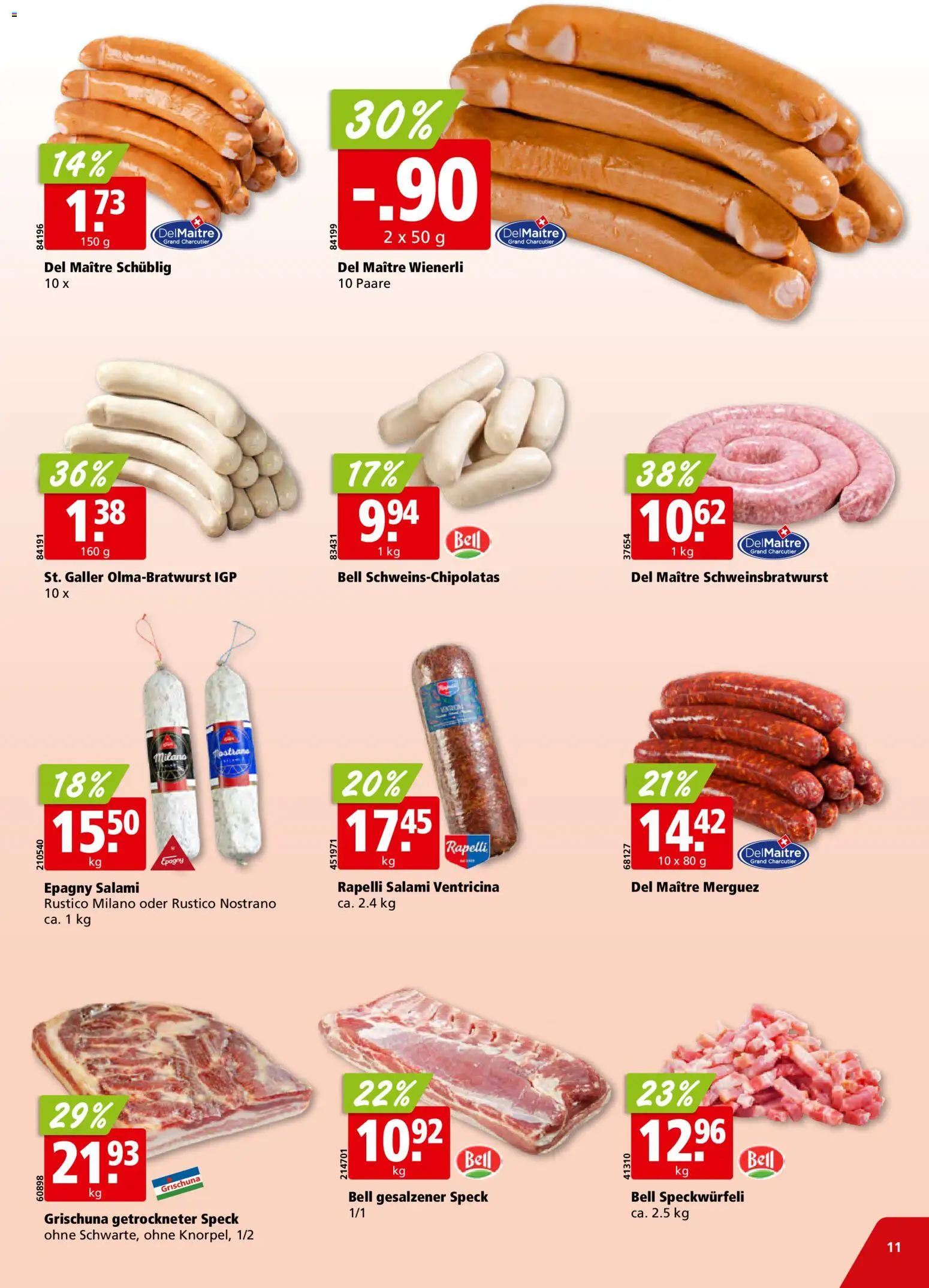 Aligro Aktionen – gültig ab 17.11.2025 | Seite: 11 | Produkte: Salami