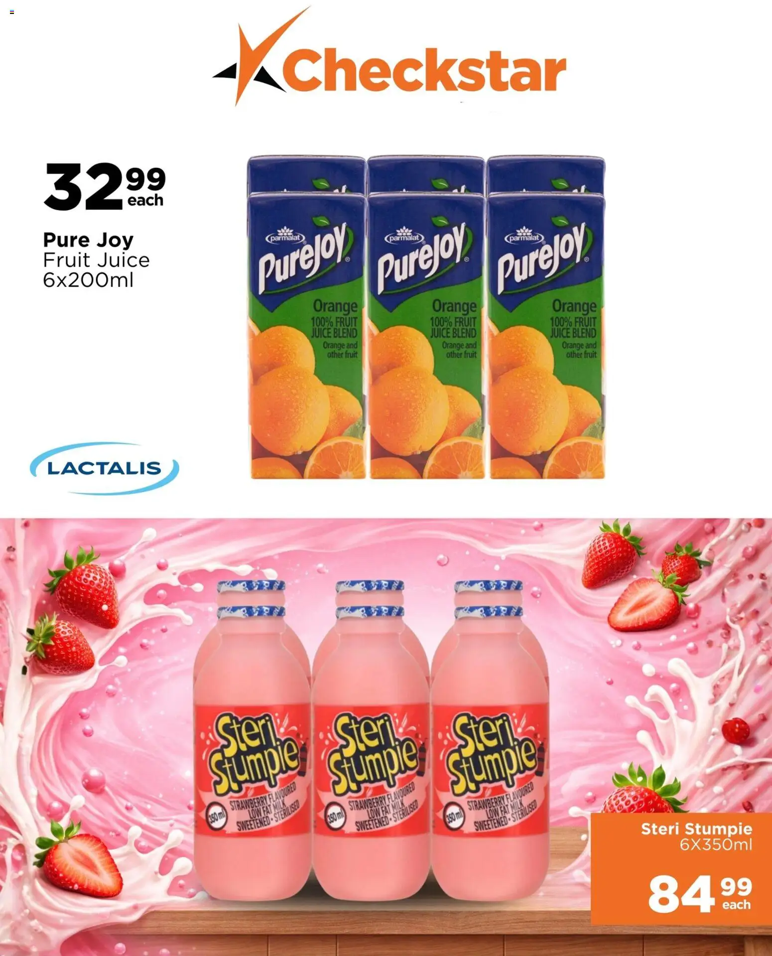 New Check Star catalogue – valid from 22.04.2026 | Page: 8 | Products: Milk, Juice, Fruit
