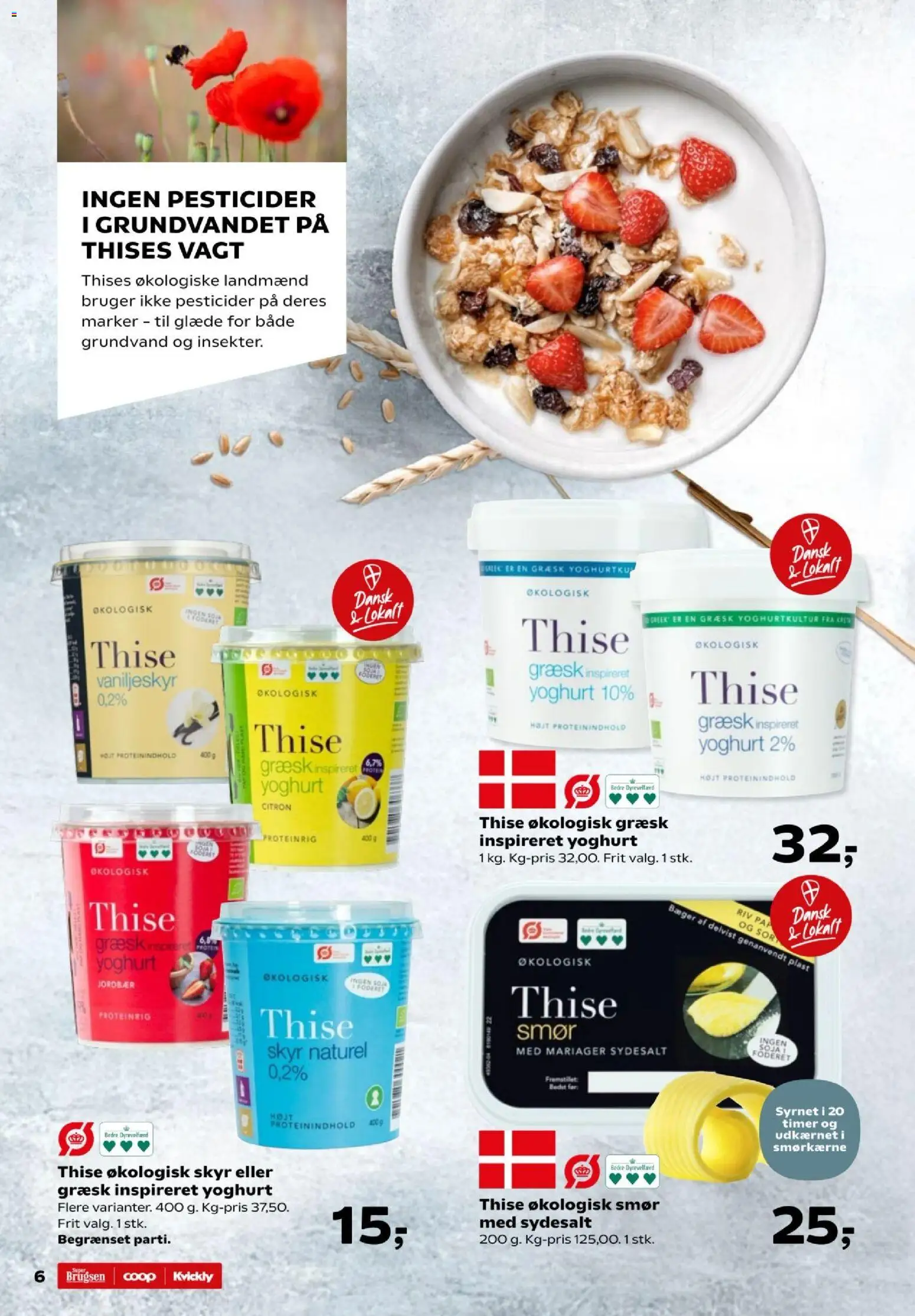 Super Brugsen tilbudsavis – gyldig fra 07.04.2026 | Side: 40 | Produkter: Smør, Yoghurt, Skyr, Jordbær