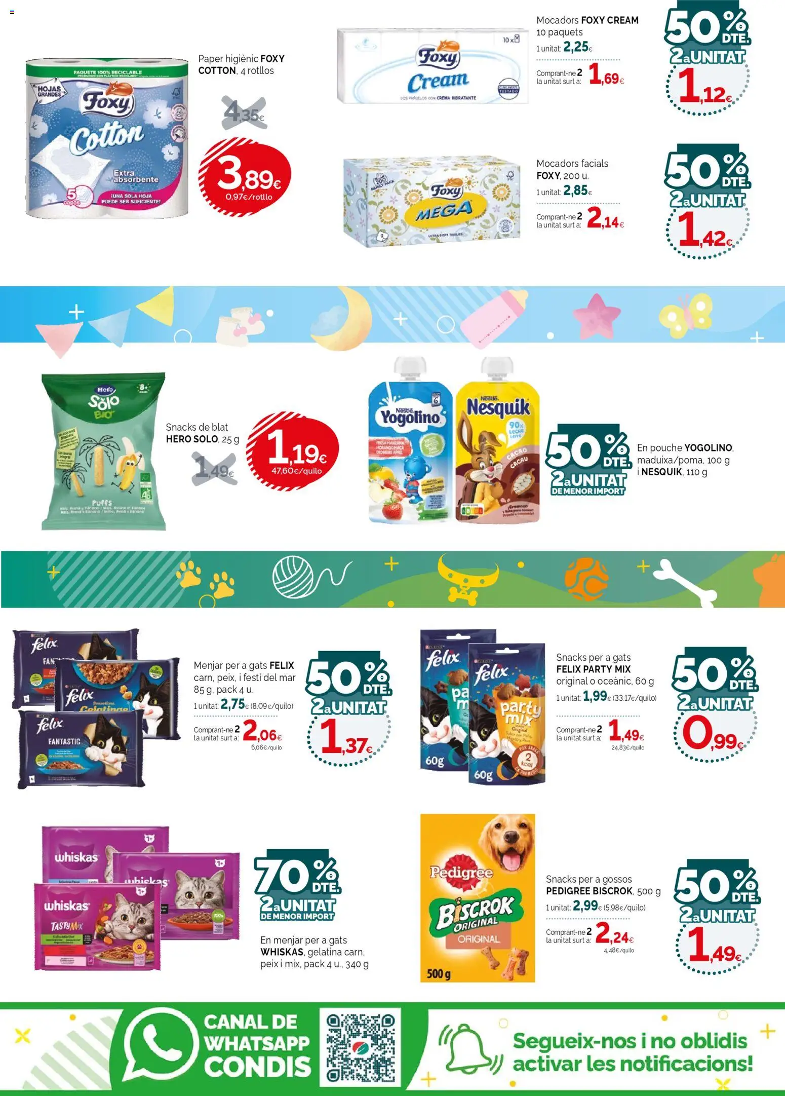 Condis folleto life │ válido desde el 04.03.2026 | Página: 23 | Productos: Leche, Crema, Crema hidratante, Φρυγανιές σικάλεως