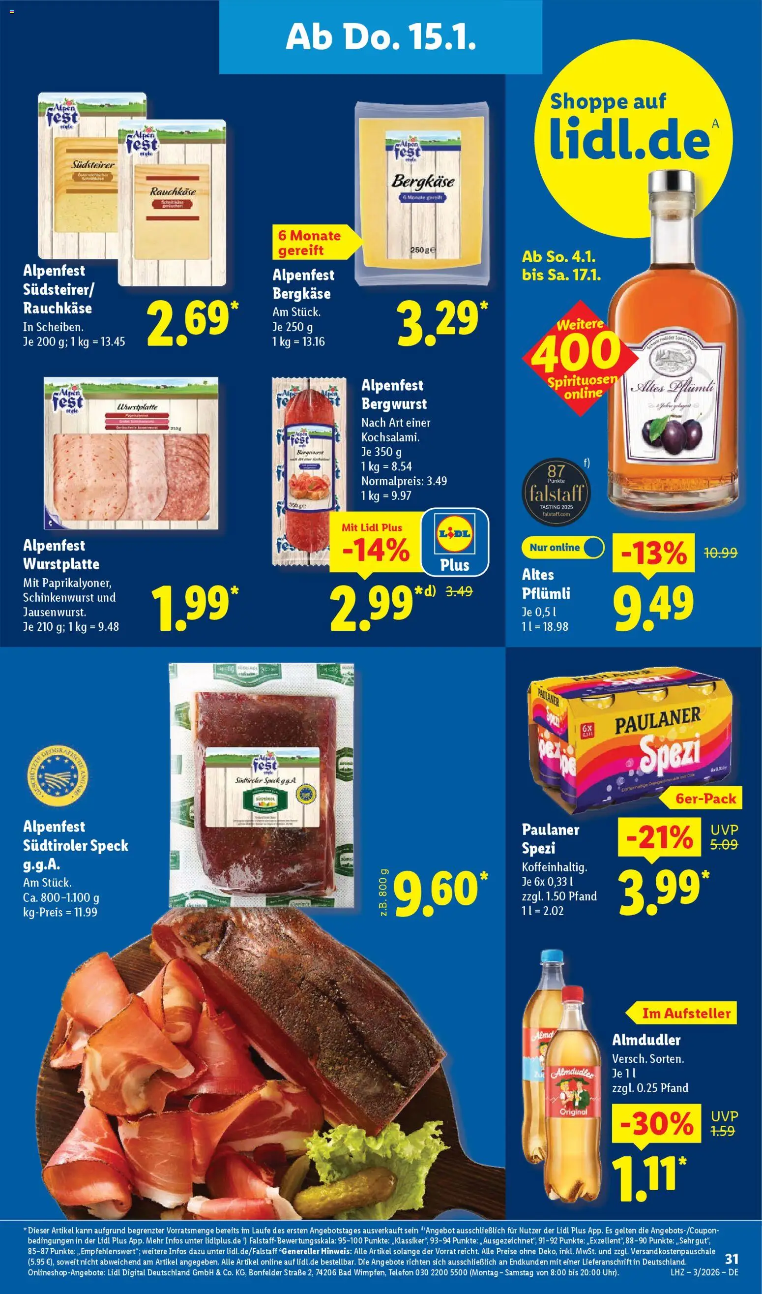Lidl - Prospekt – gültig ab 12.01.2026 | Seite: 53 | Produkte: Paulaner spezi, Bad, Telefon, Paulaner