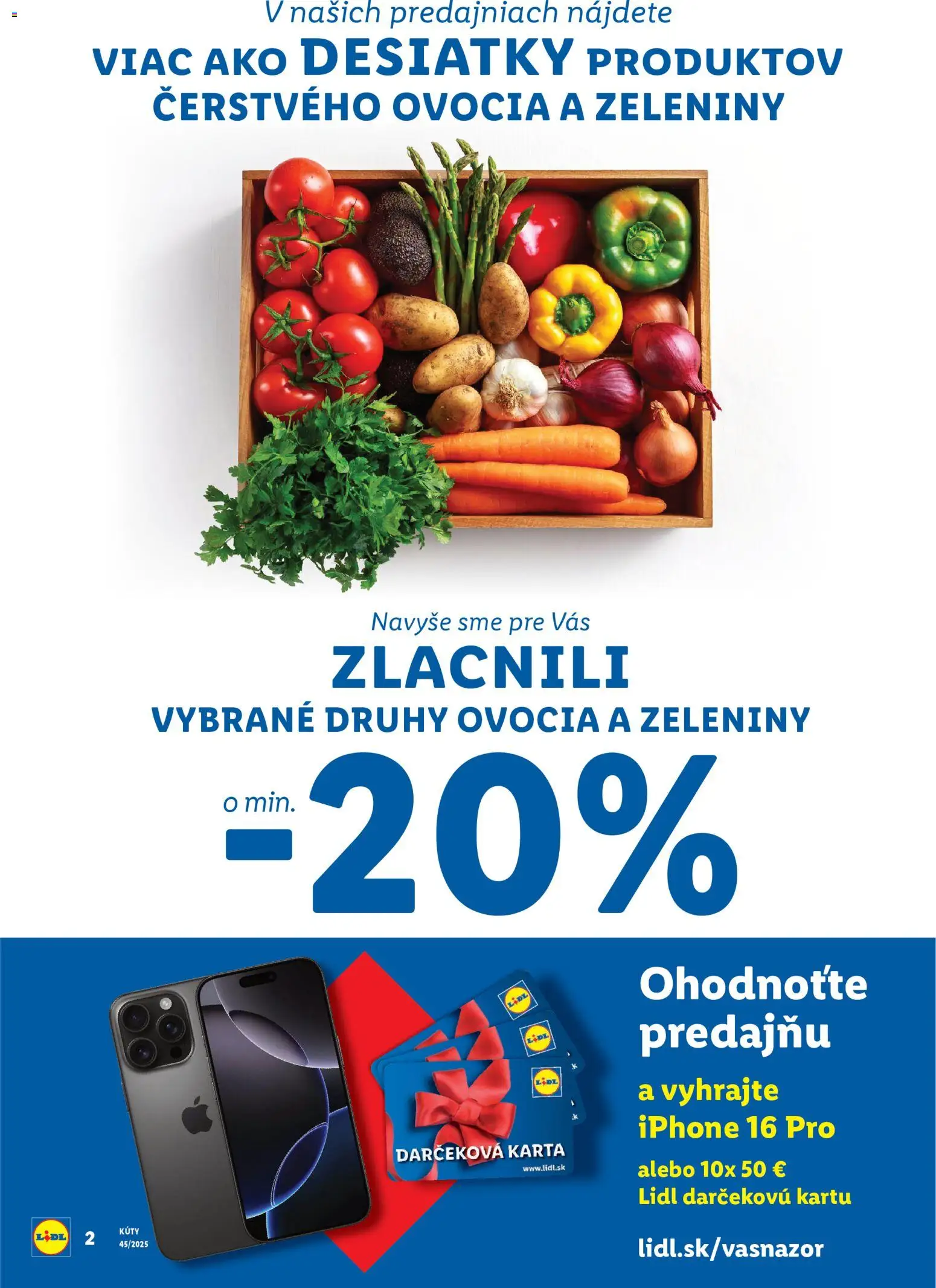 Nové Lidl akcie – leták je platný od 06.11.2025 | Strana: 2 | Produkty: Apple, Iphone, Ovocie