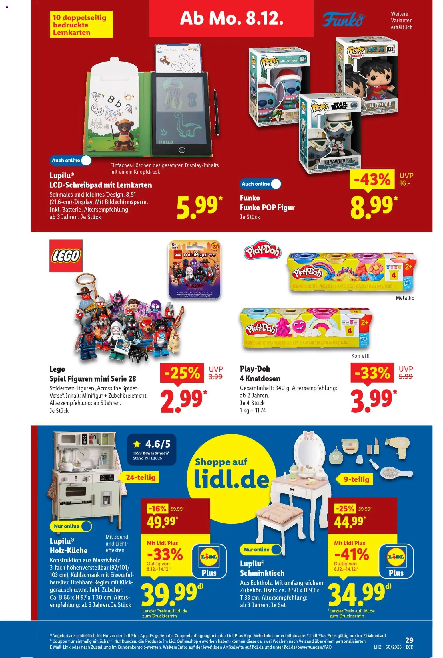 Lidl - Prospekt – gültig ab 08.12.2025 | Seite: 13 | Produkte: Top, Spiel, Schminktisch, Kühlschrank