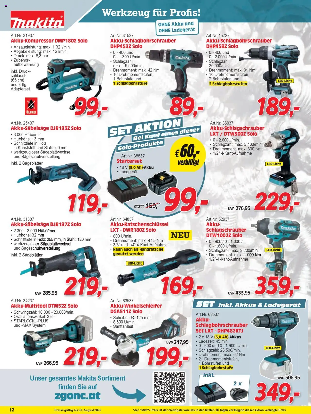 Zgonc - August I 2025 gültig ab 01.08.2025 | Seite: 12