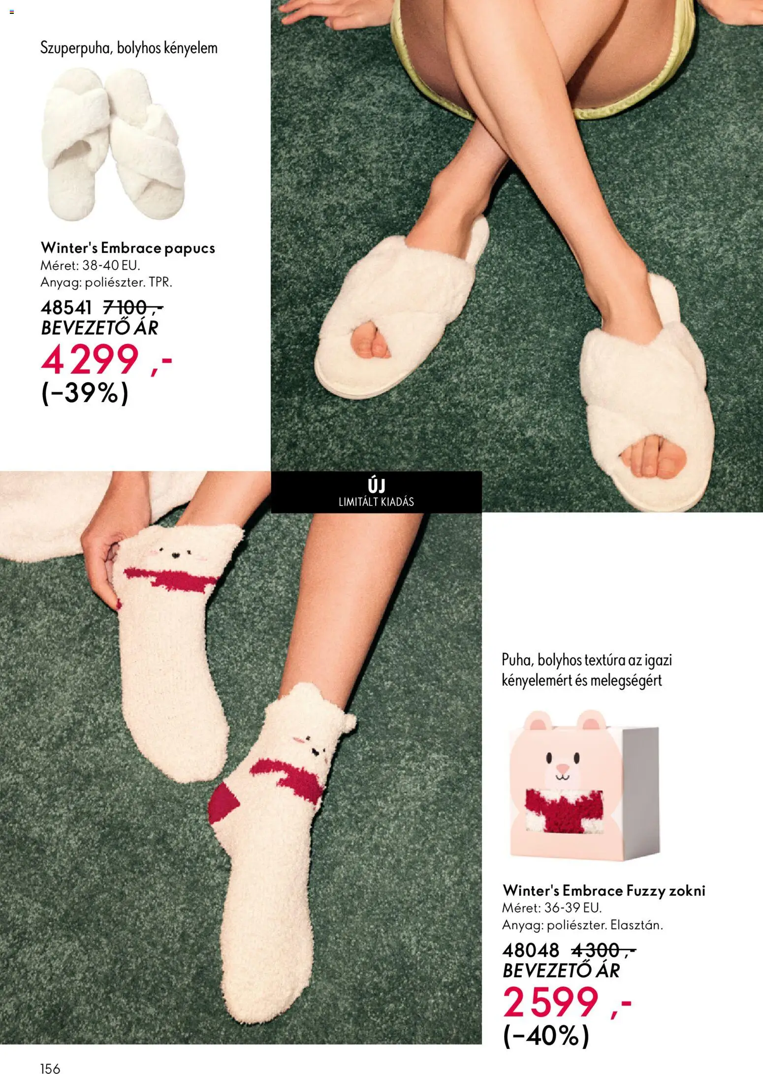 Oriflame akciós ujság - amely érvényes a következő dátumtól: 12.11.2025 | Oldal: 156 | Termékek: Papucs, Zokni