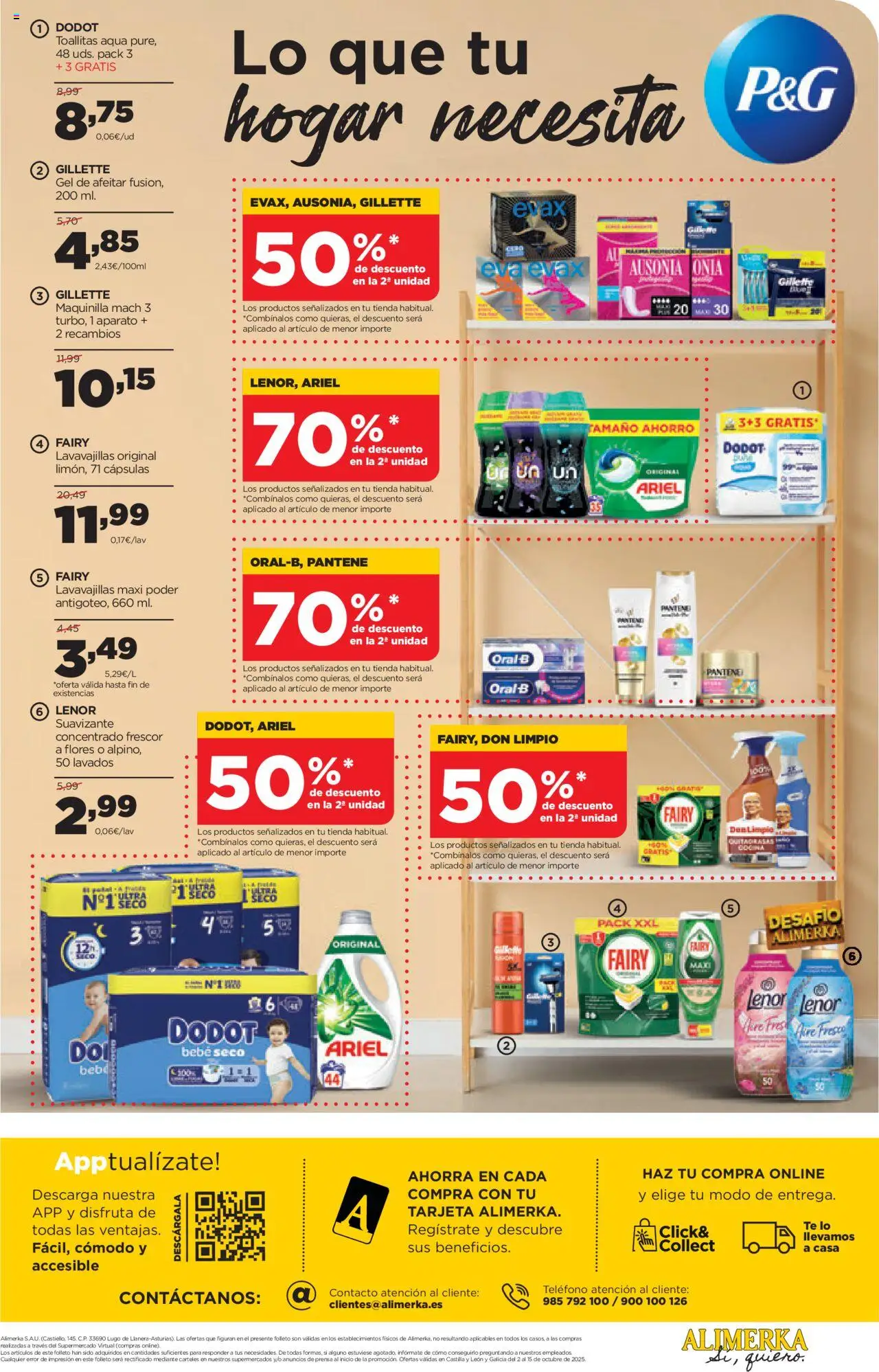 Alimerka folleto Castilla y León │ válido desde el 02.10.2025 | Página: 40 | Productos: Té, Teléfono, Suavizante, Prensa