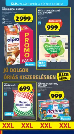 MAGYAR RÖGÖS TÚRÓ*, zsírszegény, 400 g/csomag - amely érvényes a következő dátumtól: 11.12.2025 | Oldal: 64
