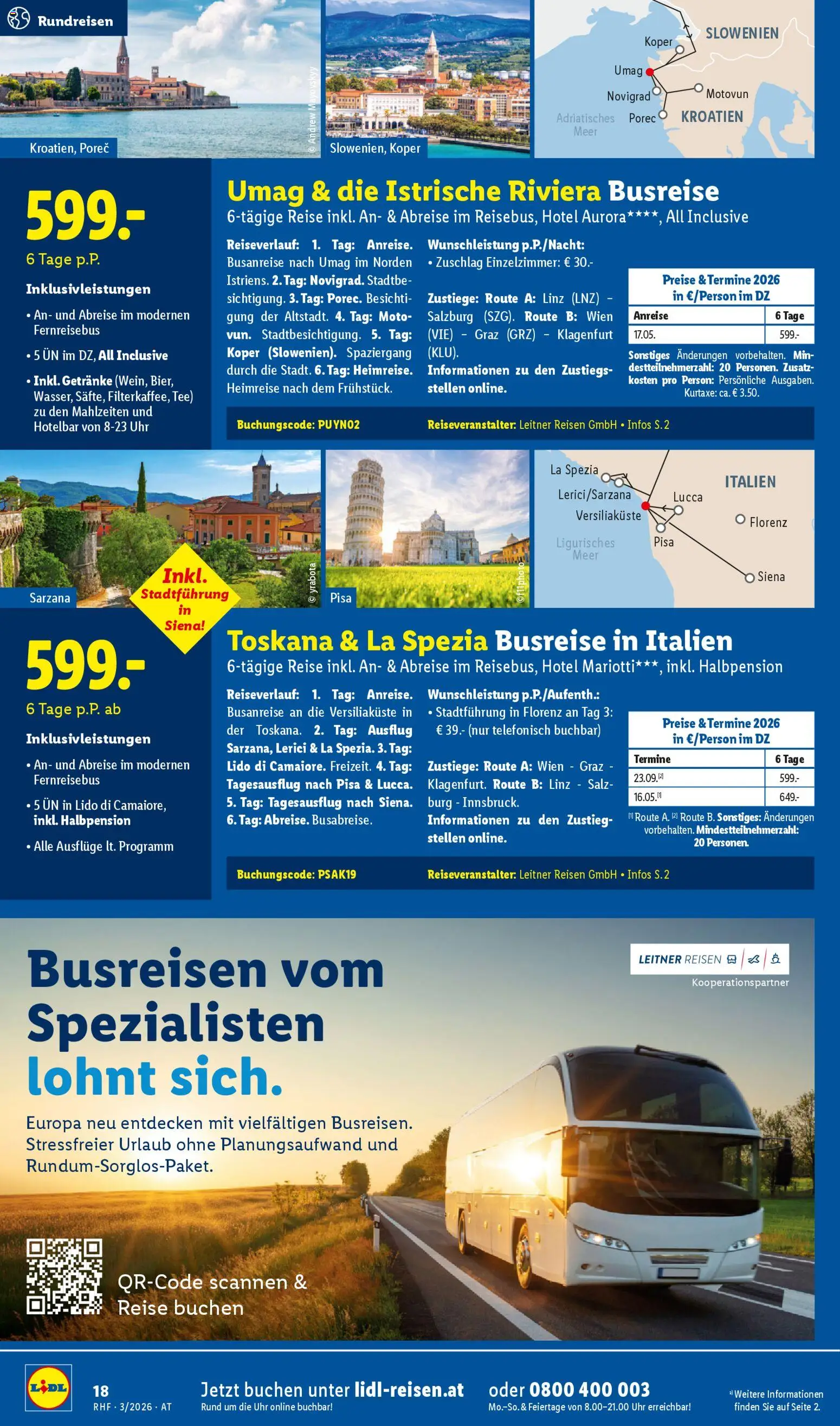 Lidl Februar/März Reise - Highlights gültig ab 28.02.2026 | Seite: 18 | Produkte: Salz, Uhr, Tee