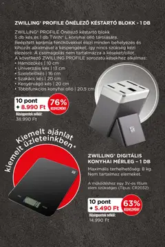 Spar Zwilling hűségakció - amely érvényes a következő dátumtól: 02.10.2025 | Oldal: 3 | Termékek: Késtartó, Kés