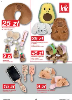 Pogląd oferty "Kik Gazetka" - ważna od 13.10.2025 | Strona: 13 | Produkty: Poduszka, Szczotka