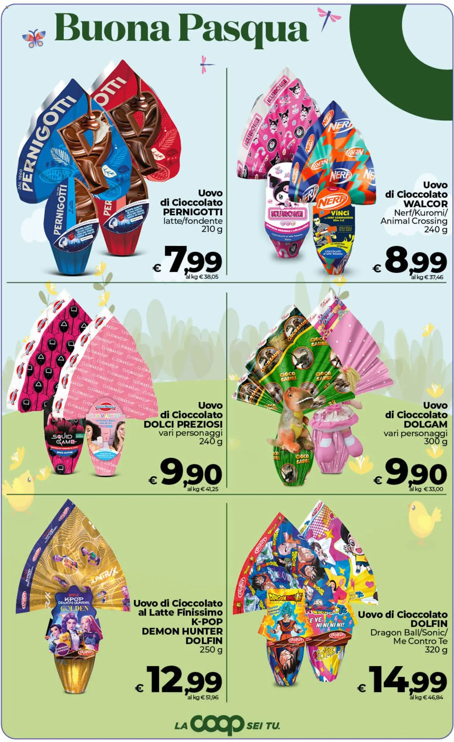 Volantino COOP del 26.03.2026 | Pagina: 4 | Prodotti: Cioccolato, Tè, Latte, Gioco