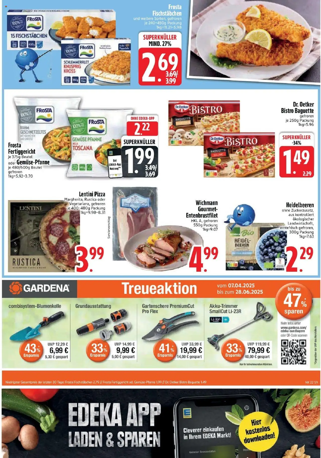 Edeka prospekt Bodenwöhr	 - gültig ab dem 25.05.2025 | Seite: 11 | Produkte: Frosta, Fischstabchen, Gemüse, Pizza