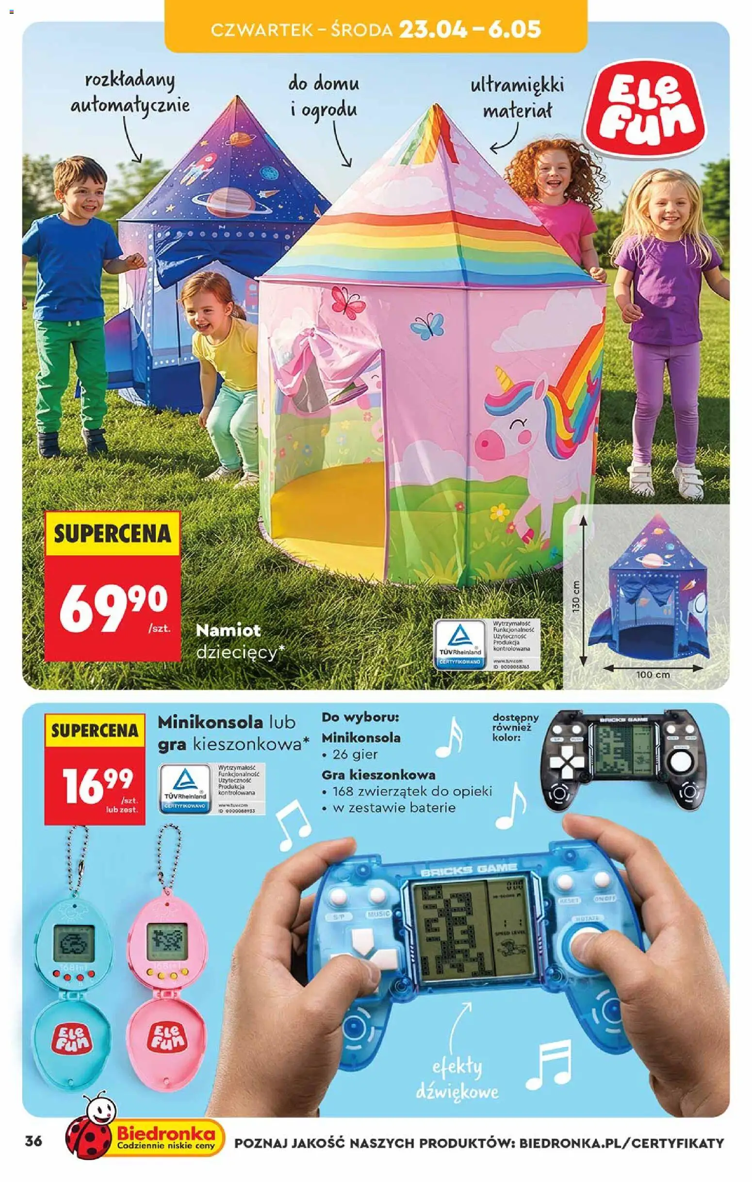 Biedronka Polsko leták - Hity i inspiracje od 20.04.2026 | Strana: 36 | Produkty: Baterie