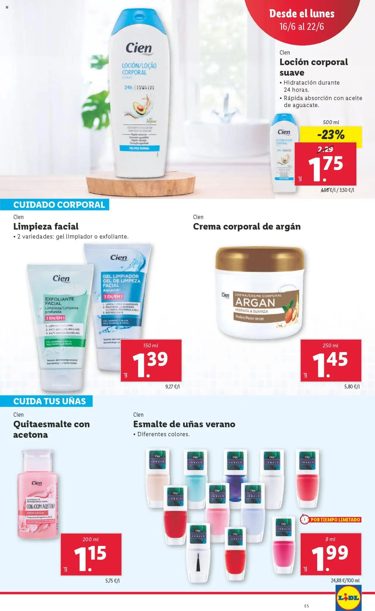 Lidl catálogo de bazar MAD │ válido desde el 16.06.2025 | Página: 9 | Productos: Loción corporal, Crema, Γαύρος, Body