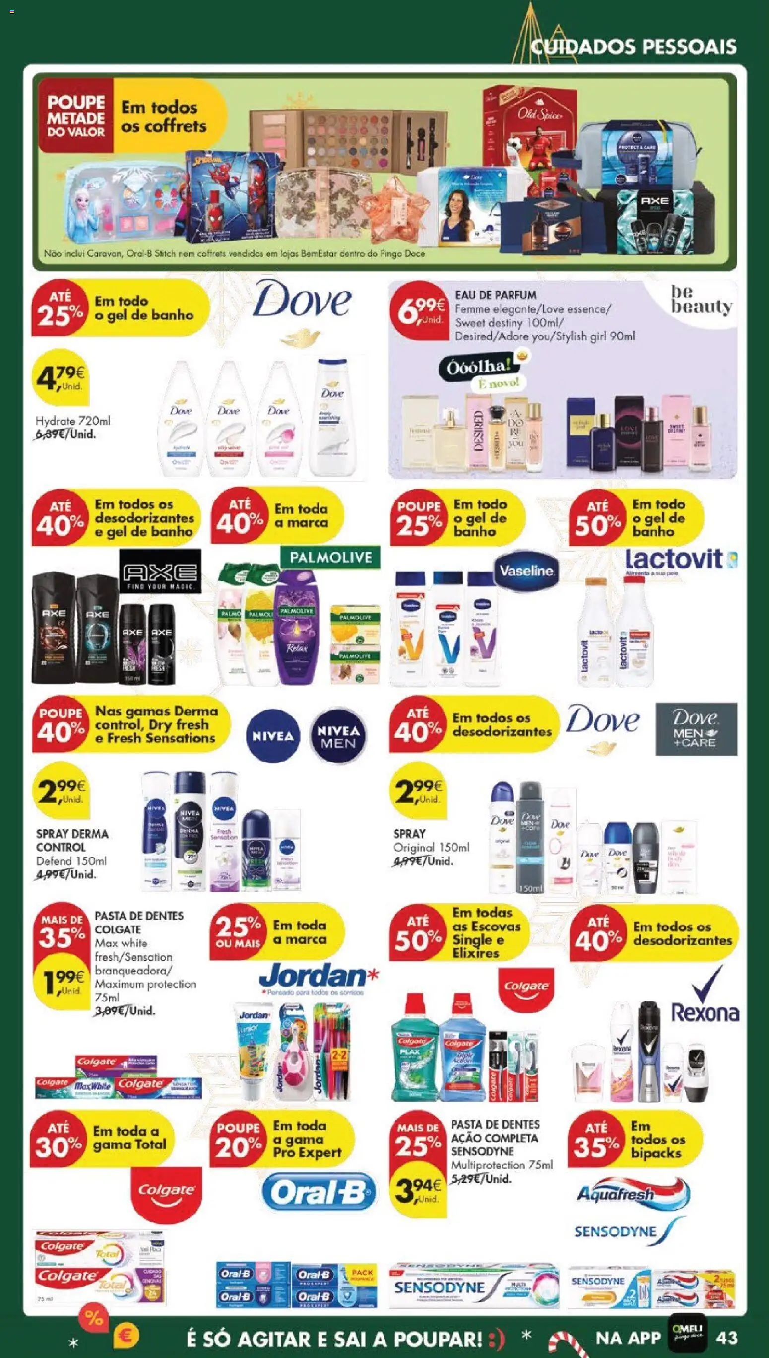 Pingo Doce folheto │ válido de 09.12.2025 | Página: 53 | Produtos: Perfume, Gel de banho, Pasta de dentes, Banho