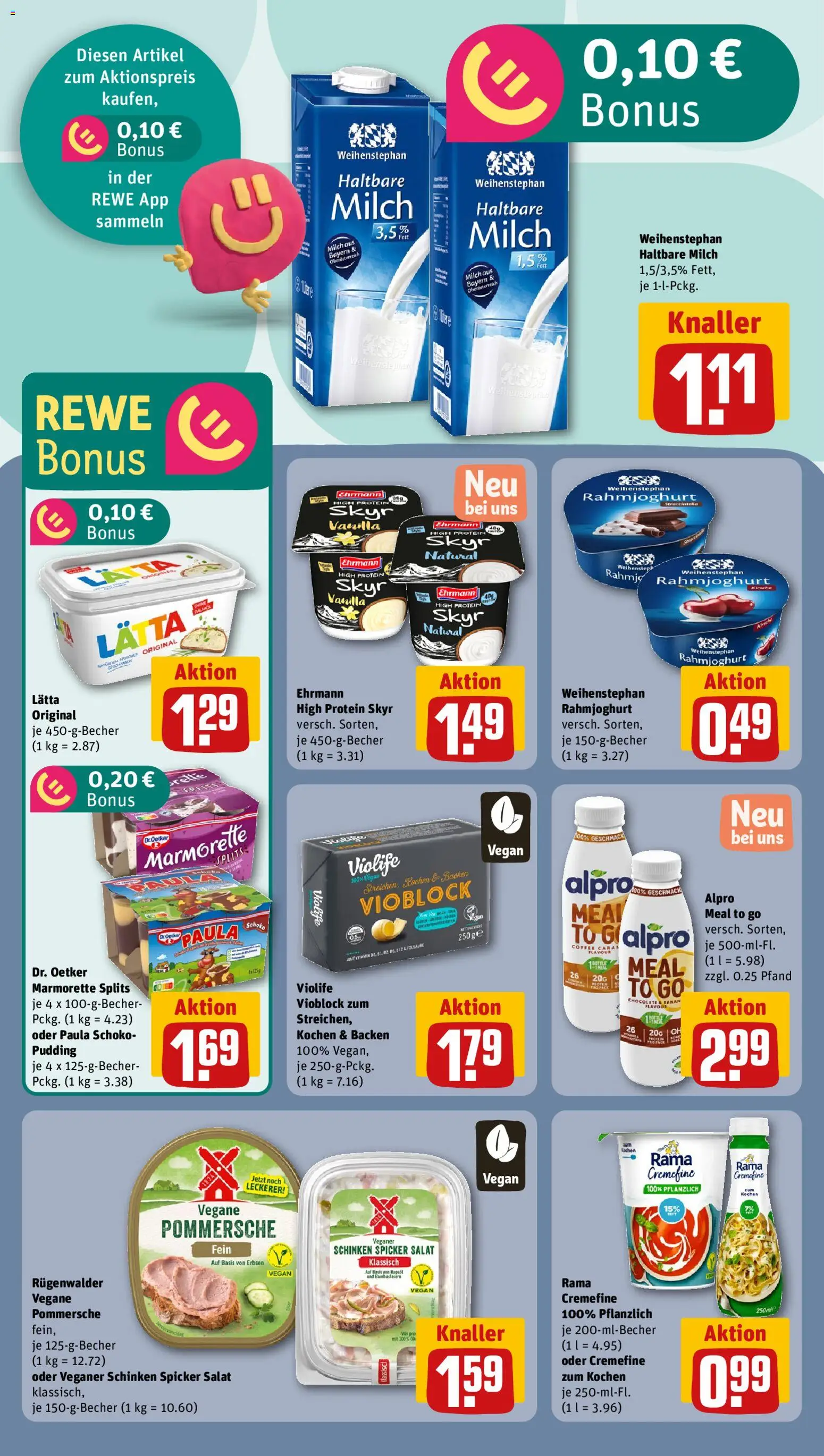 Rewe Prospekt 	 – gültig ab 02.03.2026 | Seite: 15 | Produkte: Rama cremefine, Skyr, Alpro, Lätta