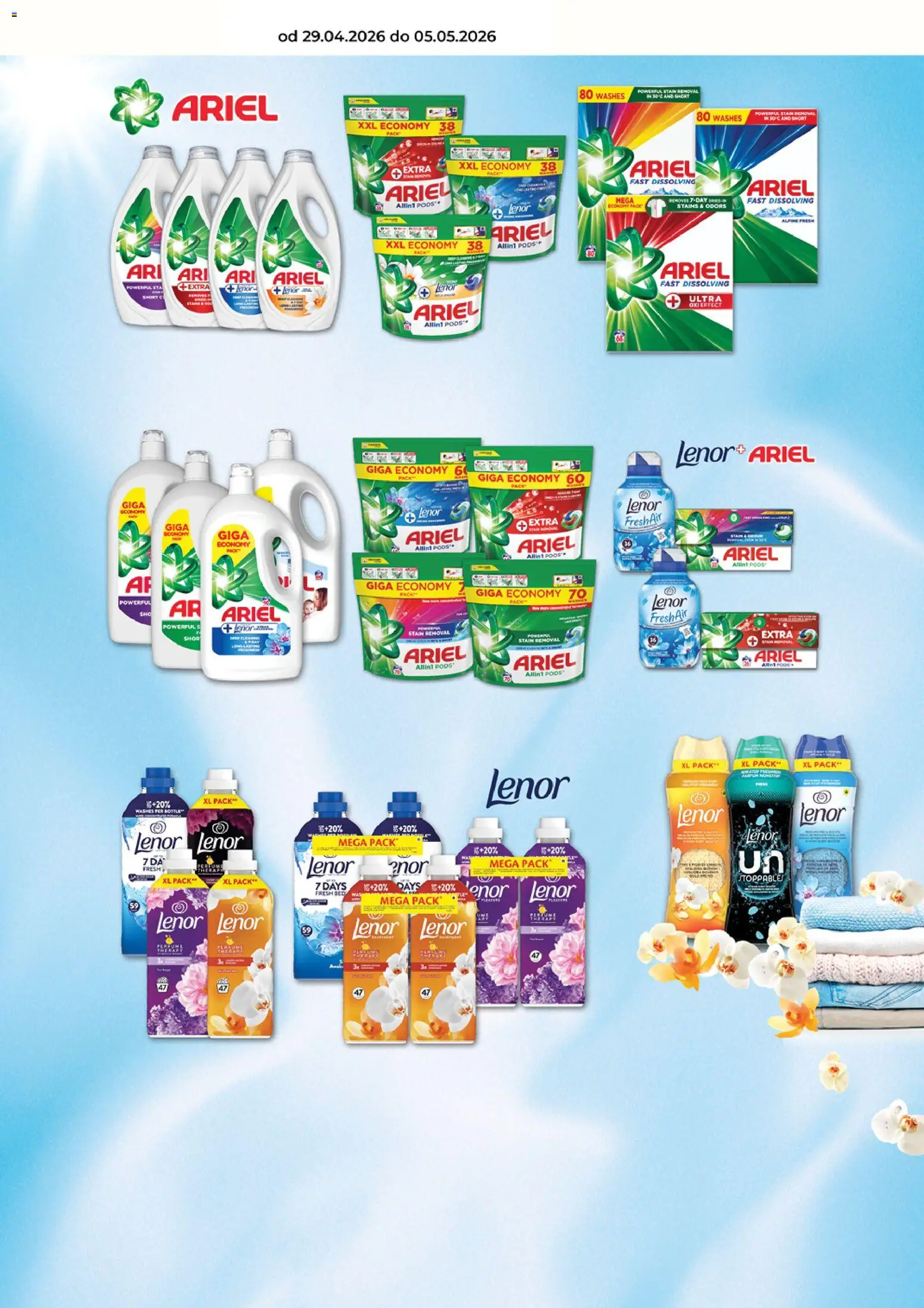 Tamda Foods leták od 29.04.2026 | Strana: 62 | Produkty: Lenor, Ariel, Stan