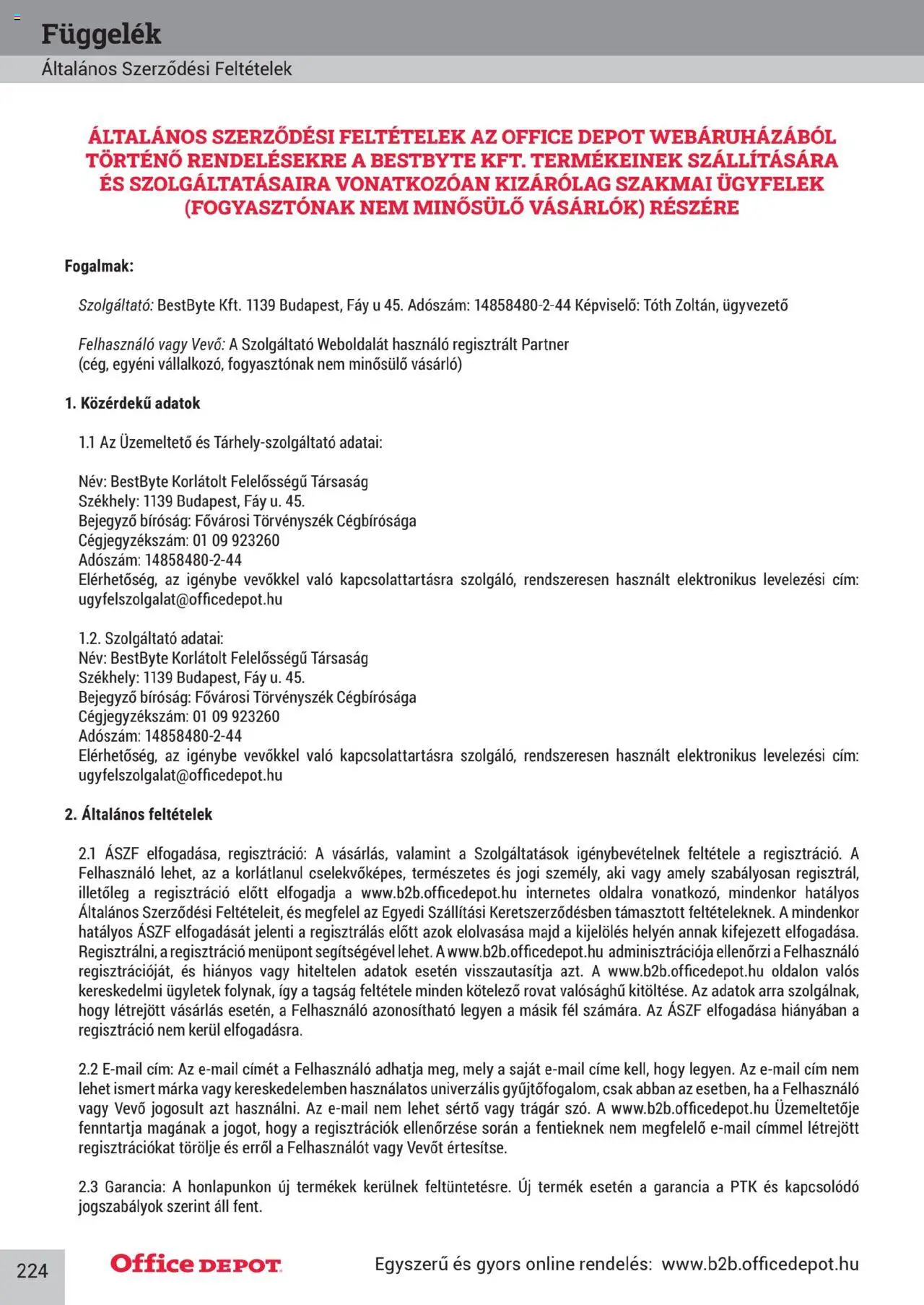 Office Depot akciós ujság - amely érvényes a következő dátumtól: 10.04.2025 | Oldal: 224