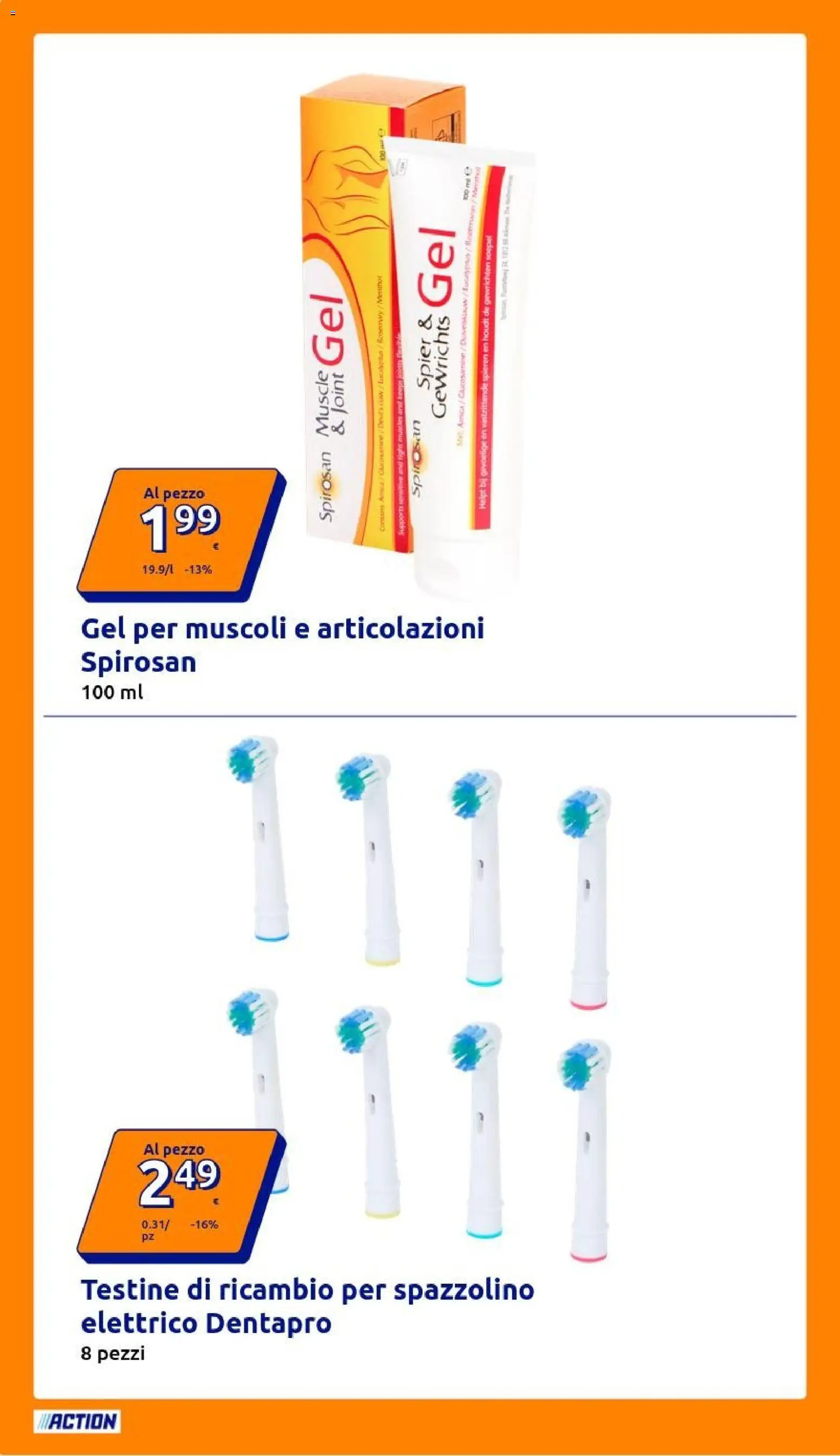 Volantino Action del 25.03.2026 | Pagina: 16 | Prodotti: Spazzolino, Spazzolino elettrico