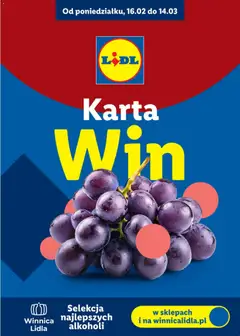 Náhled letáku Lidl Polsko katalog - Karta win od 16.02.2026