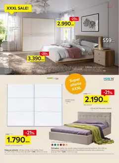 Ofertele XXXLutz valabile de la 02.02.2026 | Pagină: 6 | Produse: Pat, Saltea, Noptieră, Haine