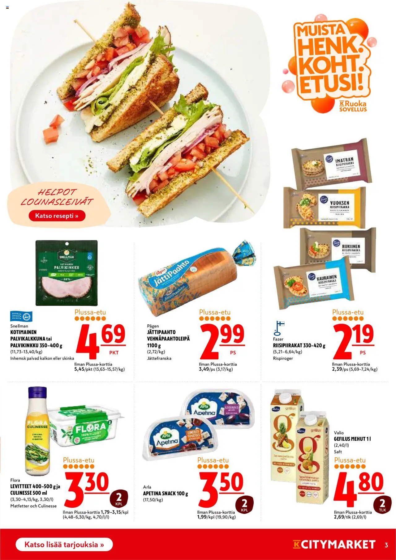 K-Citymarket tarjoukset – voimassa 20.10.2025 alkaen | Sivu: 3