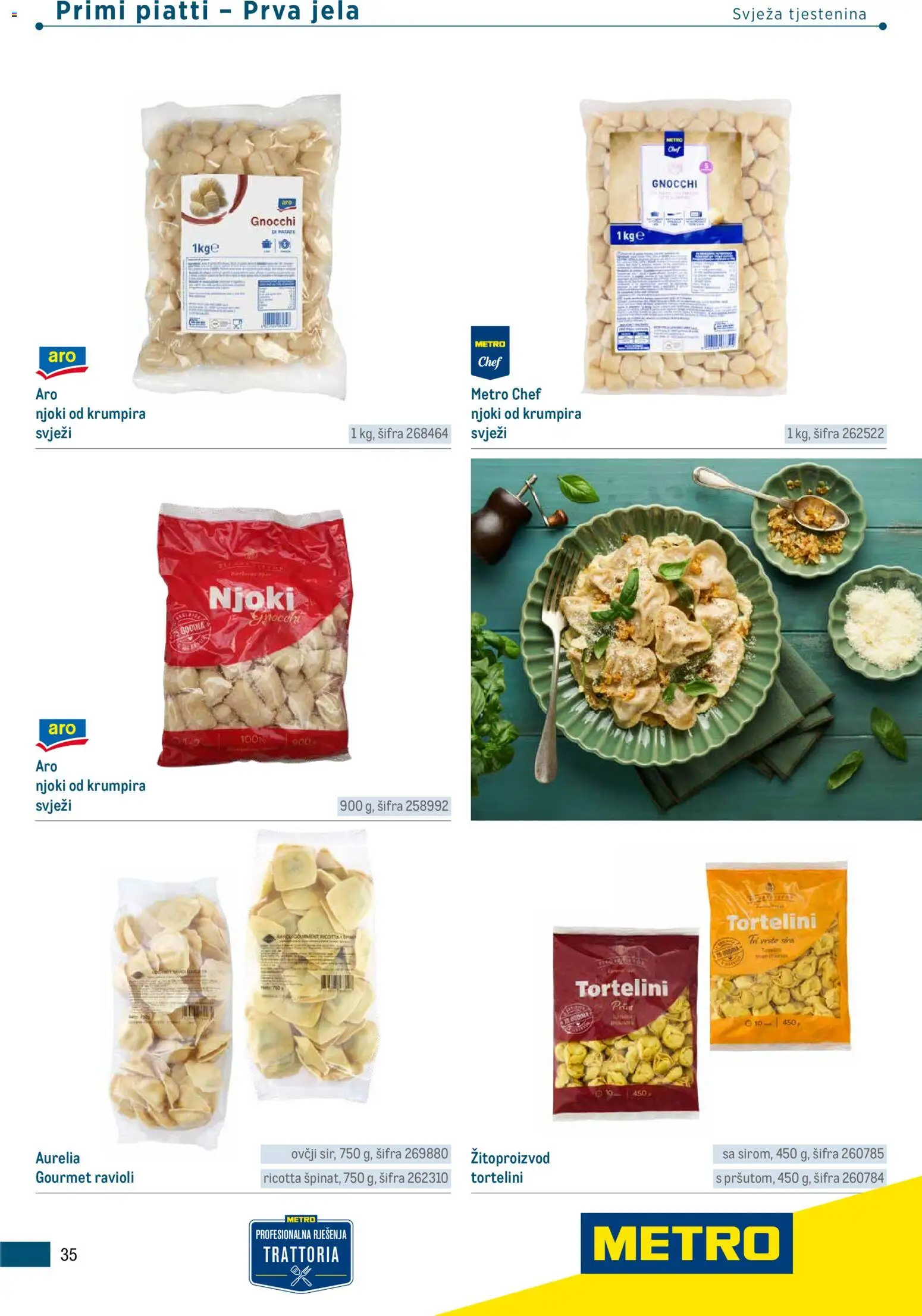 Metro katalog | vrijedi od 05.03.2026 | Stranica: 35 | Proizvodi: Njoki, Tjestenina, Ravioli