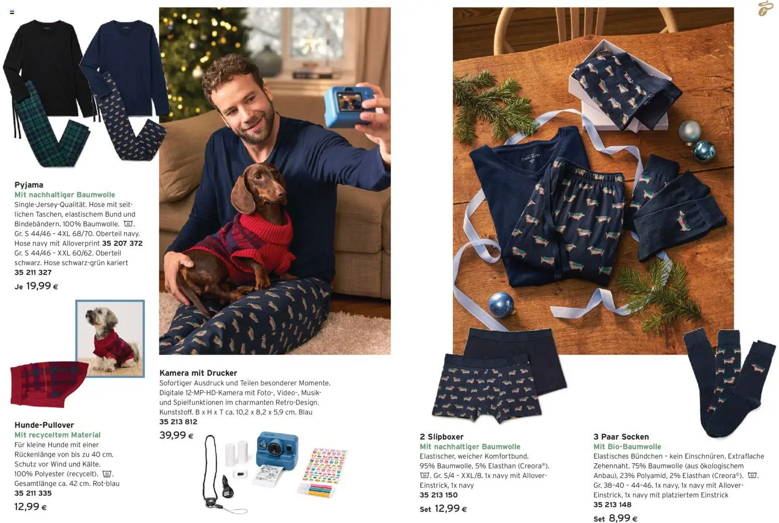 Tchibo Eduscho  Tchibo Magazin gültig ab 26.11.2025 | Seite: 10 | Produkte: Socken, Pyjama, Drucker, Kamera
