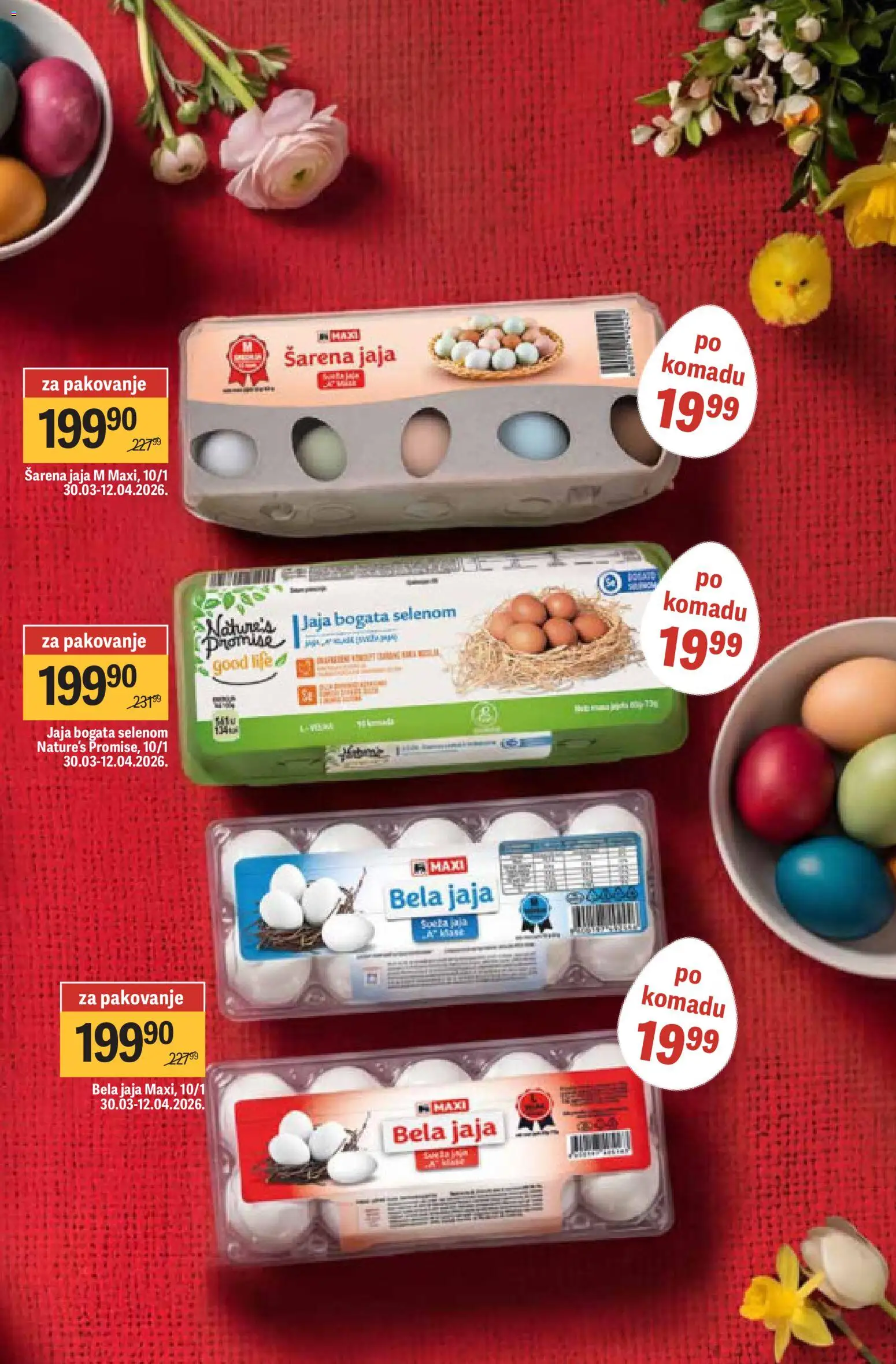 Maxi katalog - važi od 02.04.2026 | Strana: 3 | Proizvode: Pakovanje, Jaja