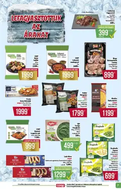 COOP - Abc & szuper / Alföld Pro-Coop Zrt. - amely érvényes a következő dátumtól: 16.10.2025 | Oldal: 7 | Termékek: Csirkemáj, Sajt, Trappista sajt, Zöldbab
