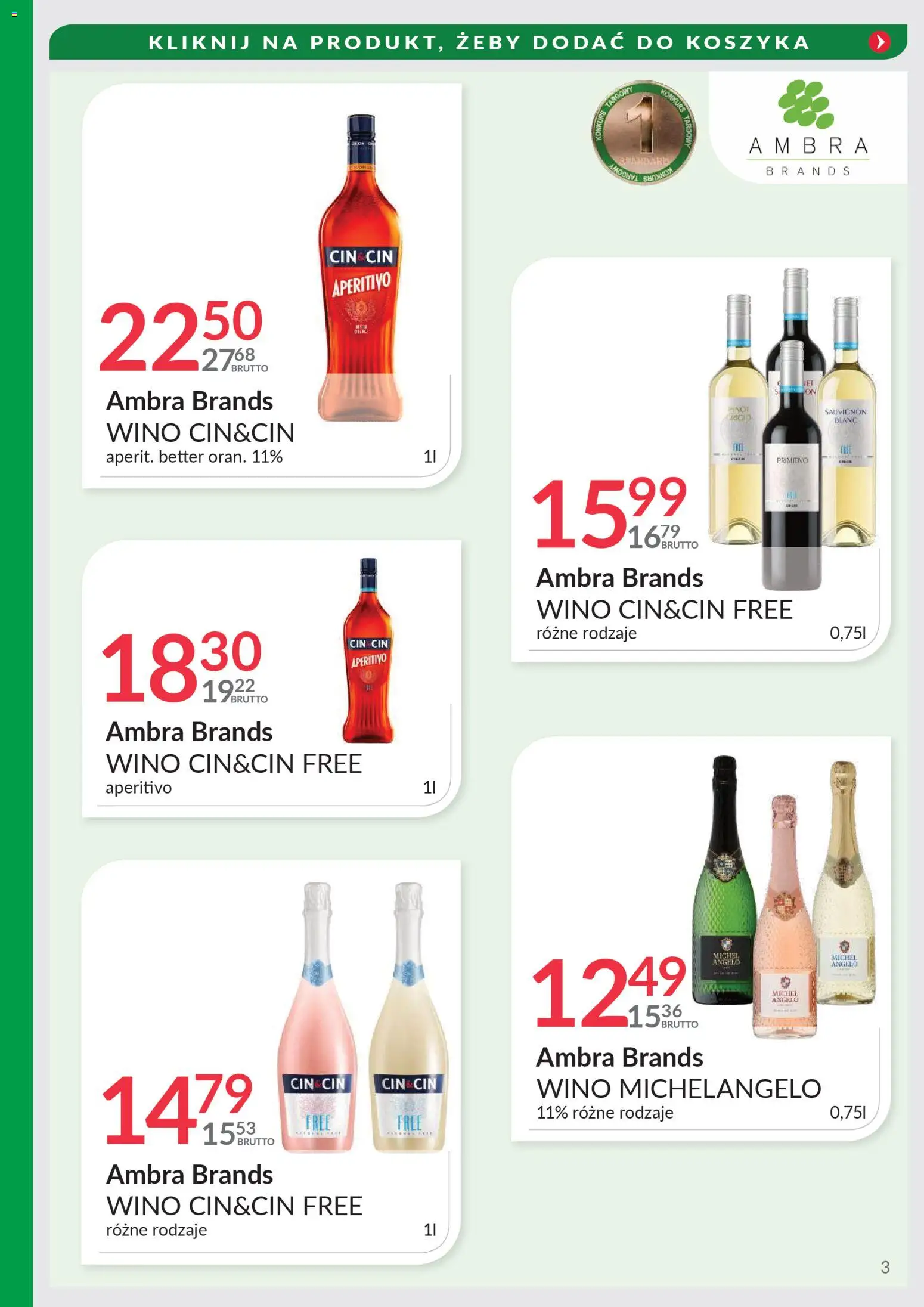 Eurocash Gazetka - Targi Jesień od 03.11.2025 | Strona: 3 | Produkty: Wino